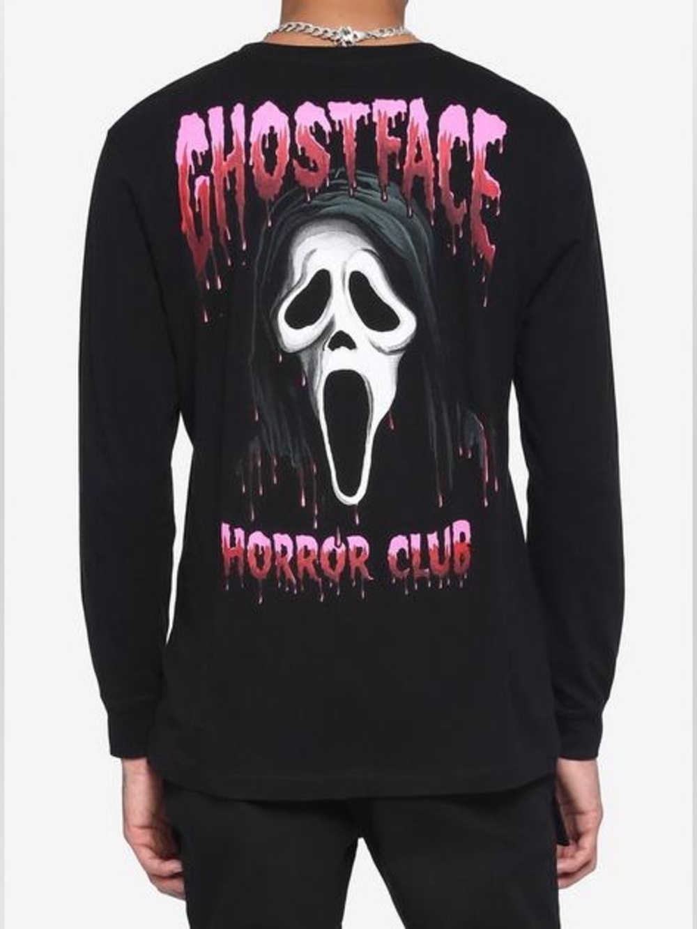 Scream Ghost Face Hot Topic Horror Club Long-Sleeve T-Shirt